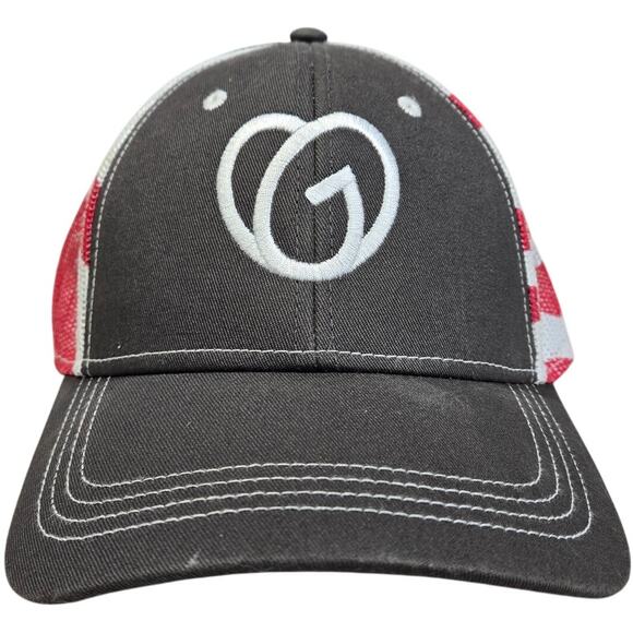 Cap America Flag Trucker Cap with Embroidered‎ GoDaddy Logo - Picture 2 of 8